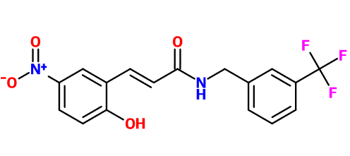 (image for) MC080072 (2E)-3-(2-Hydroxy-5-nitrophenyl)-N-{[3-(trifluoromethyl)phenyl]methyl}prop-2-enamide